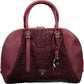 Purple Leather Women Handbag