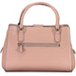Pink Polyurethane Women Handbag