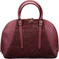 Purple Leather Women Handbag