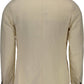 Beige Cotton Men Jacket