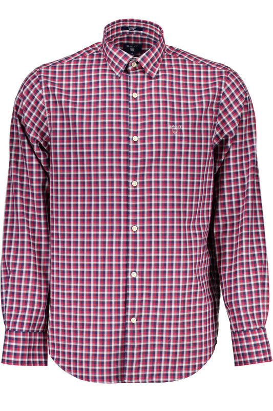 Red Cotton Men Shirt