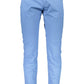 Light Blue Cotton Men Pant
