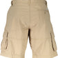 Beige Cotton Men Bermuda