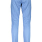 Light Blue Cotton Men Pant