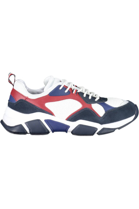 White Fabric Men Sneaker