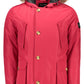 Red Polyester Men Jacket