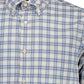 Blue Cotton Men Shirt