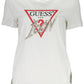White Cotton Women T-Shirt