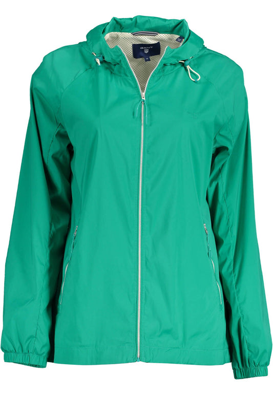 Green Polyester Women Jacket