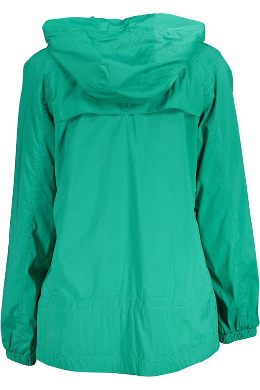 Green Polyester Women Jacket