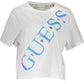 White Cotton Women T-Shirt