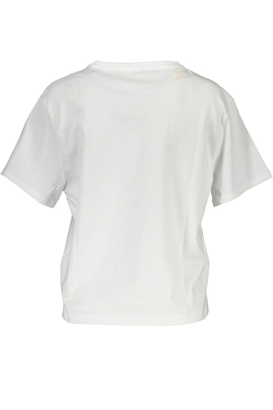 White Cotton Women T-Shirt