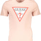 Pink Cotton Men T-Shirt