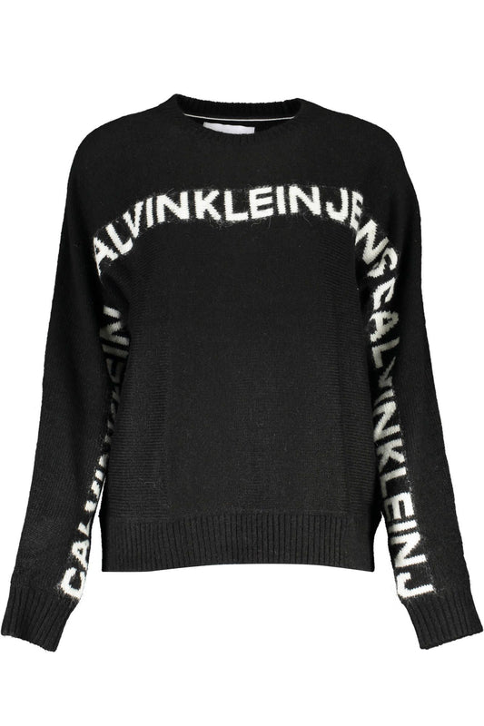 Black Acrylic Women Sweater