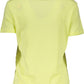 Yellow Cotton Women T-Shirt