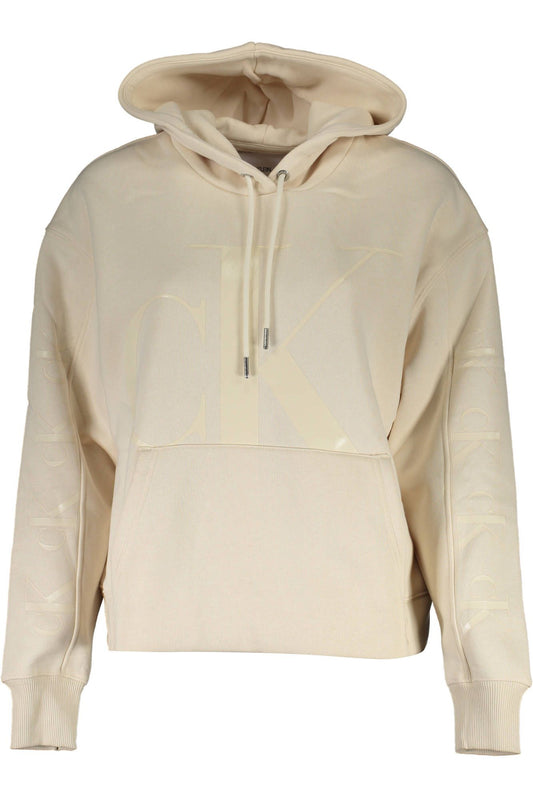 Beige Cotton Women Sweater
