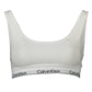 White Cotton Women Sports Bra