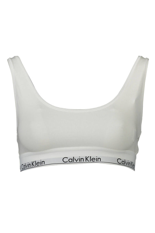 White Cotton Women Sports Bra
