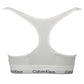 White Cotton Women Sports Bra