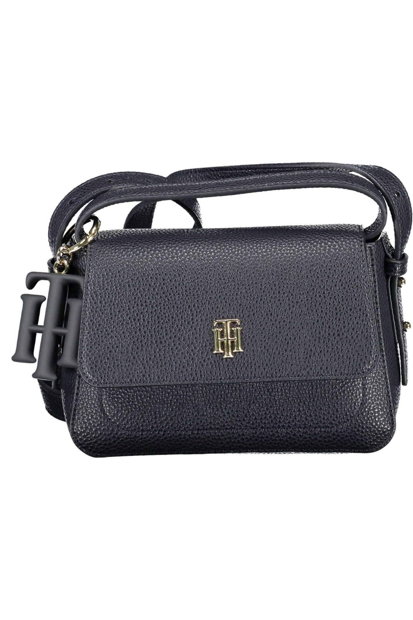 Blue Polyester Women Handbag