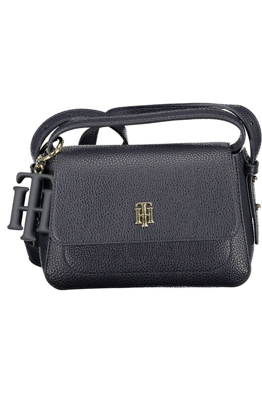 Blue Polyester Women Handbag