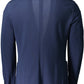 Blue Cotton Men Jacket