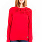 Red Polyester Women Sweater