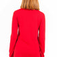 Red Polyester Women Sweater