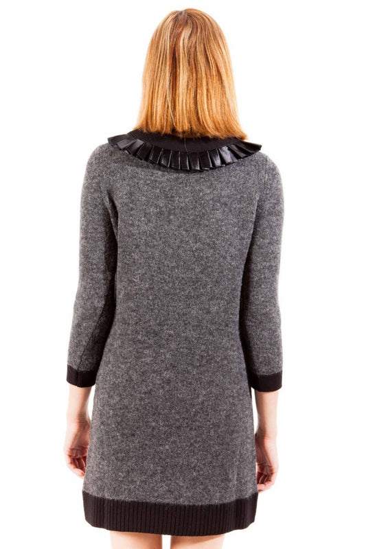 Gray Wool Women Dress