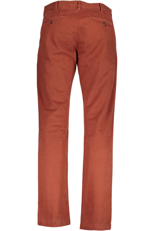 Brown Cotton Men's Pant