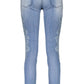 Light Blue Cotton Women Jeans