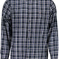 Blue Cotton Men Shirt