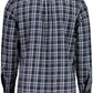 Blue Cotton Men Shirt