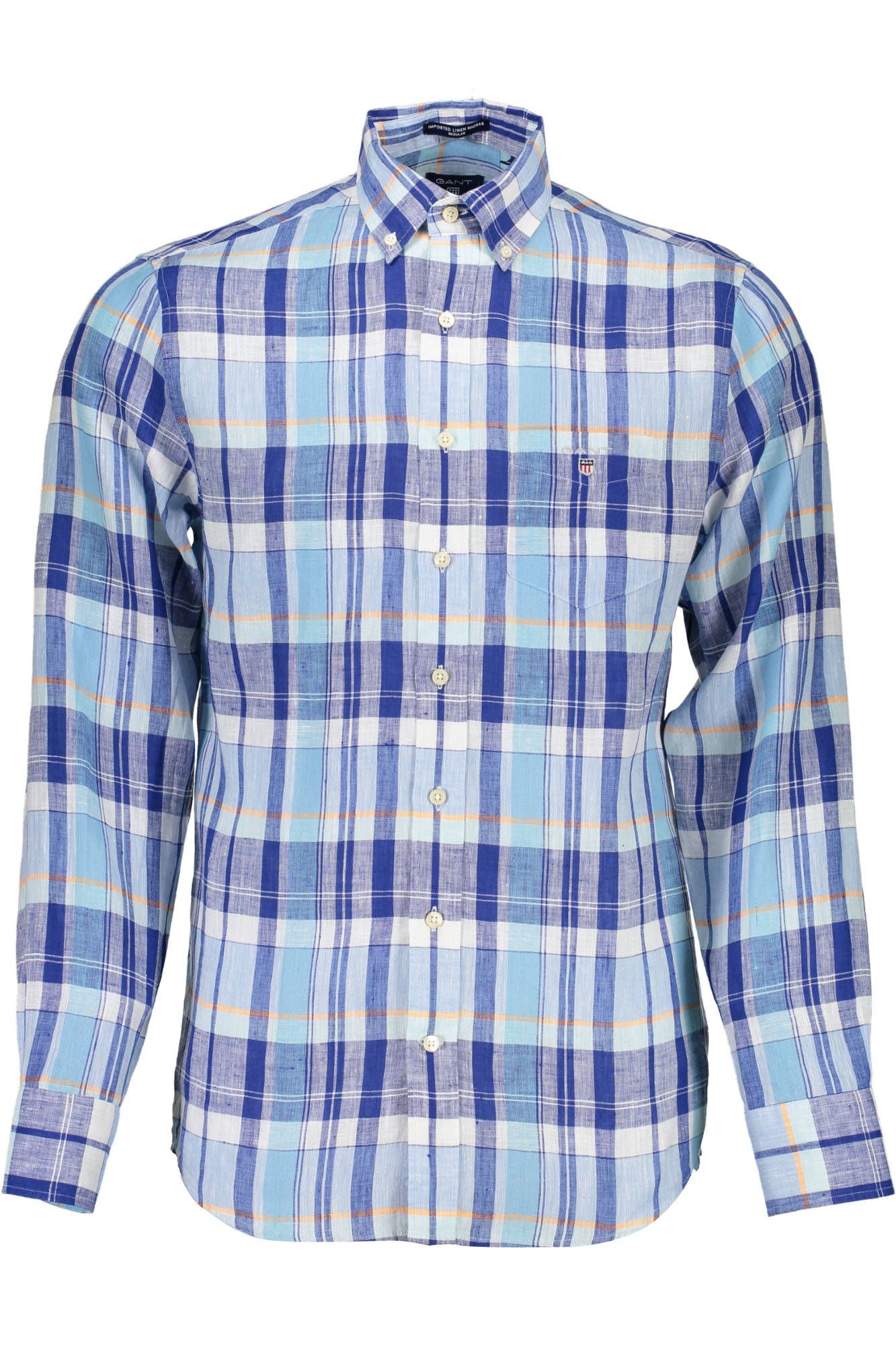 Light Blue Linen Men Shirt