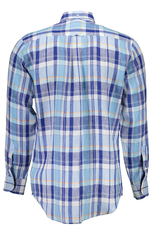 Light Blue Linen Men Shirt