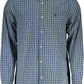 Green Cotton Men Shirt