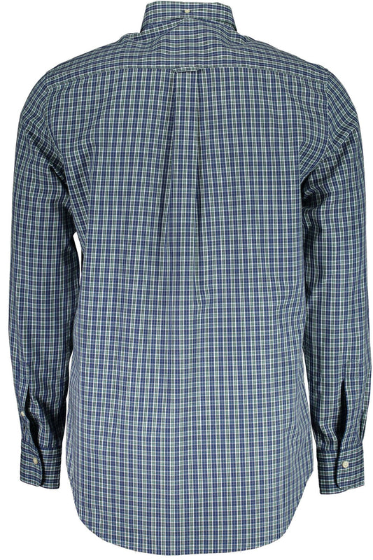 Green Cotton Men Shirt
