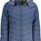 Blue Polyester Men Jacket