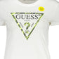 White Cotton Women T-Shirt