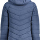 Blue Polyester Men Jacket