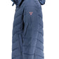 Blue Polyester Men Jacket