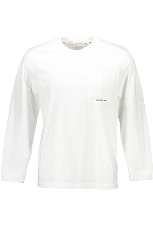 White Cotton Men T-Shirt