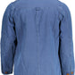 Blue Cotton Men Shirt