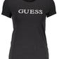 Black Cotton Women T-Shirt