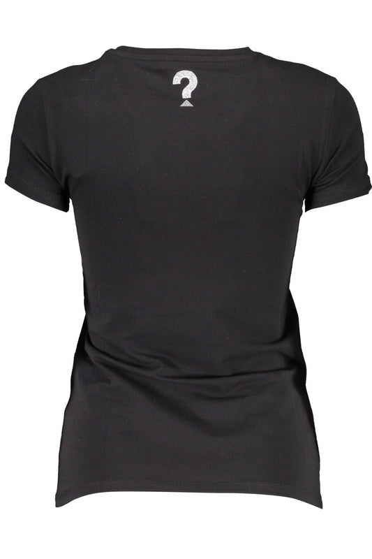 Black Cotton Women T-Shirt
