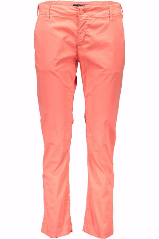Red Cotton Women Pant