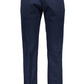 Blue Cotton Men Trouser