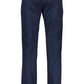 Blue Cotton Men Trouser