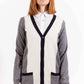 Gray Wool Women Cardigan