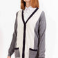 Gray Wool Women Cardigan